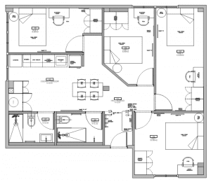 Plano de piso reformado