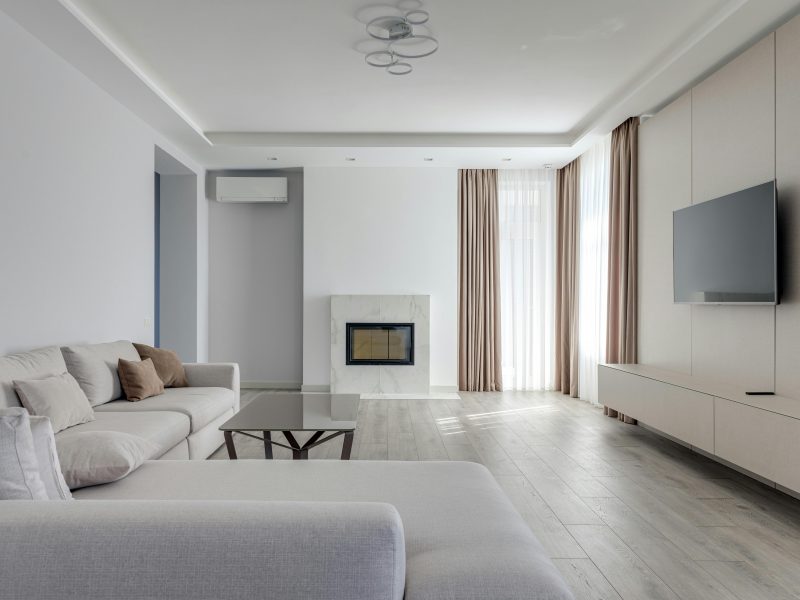 Salón minimalista